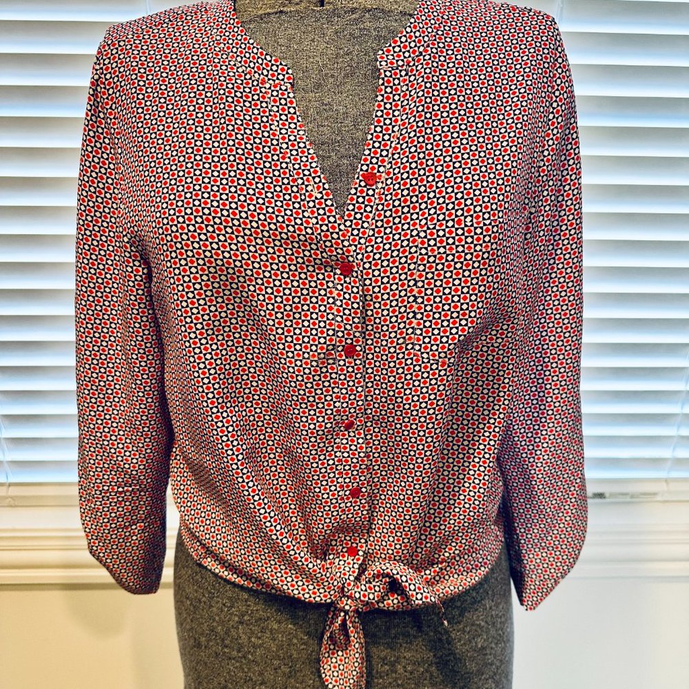 Joie | Tie-Front Blouse | Size S